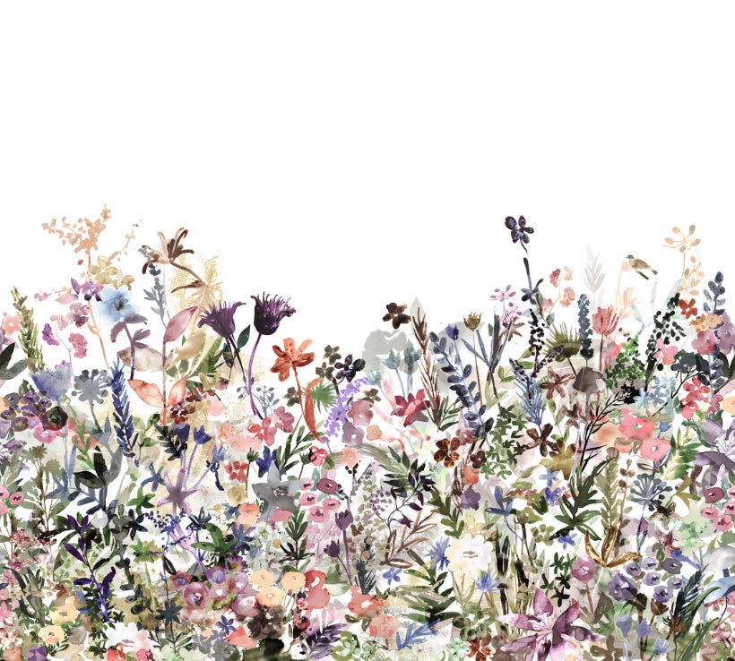 Wildflower Whispers Wall Mural in your room — zoomed