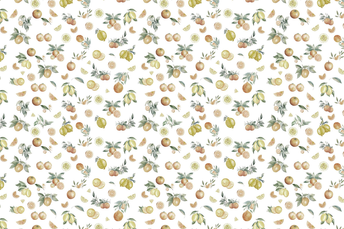 Juicy Lime Slices Wallpaper Mural in your room — zoomed
