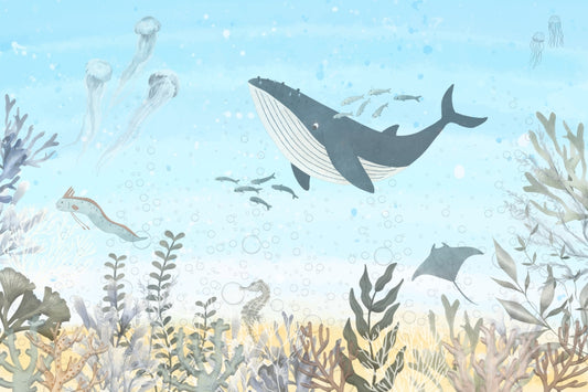 Whale Encounter Wallpaper Mural
