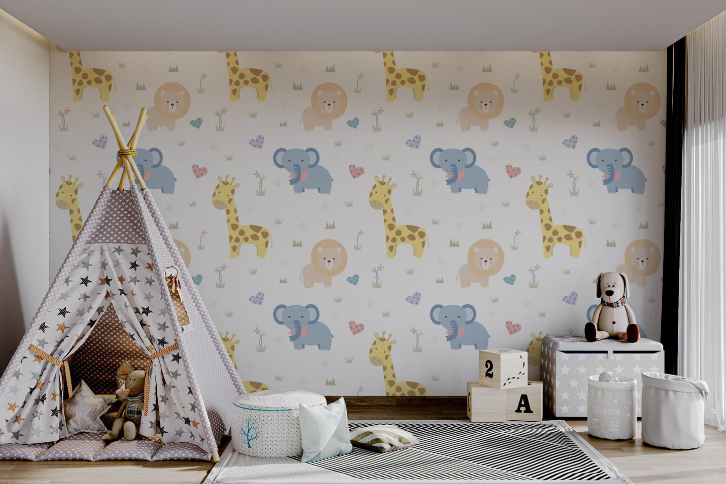 Baby Safari Adventure Wallpaper