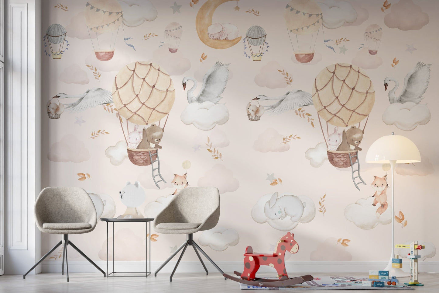 Balloon Adventure Wall Mural - Wallanza