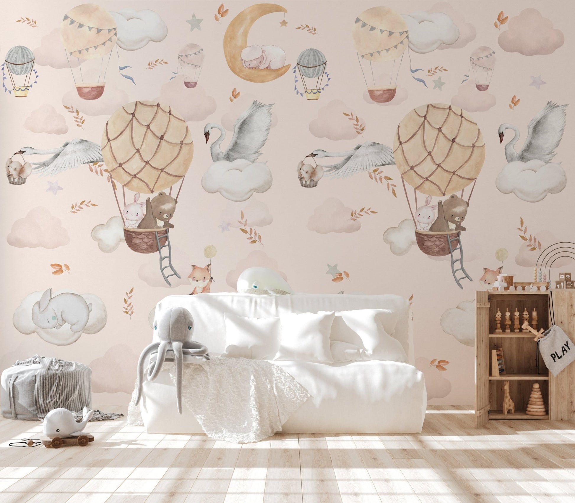 Balloon Adventure Wall Mural - Wallanza