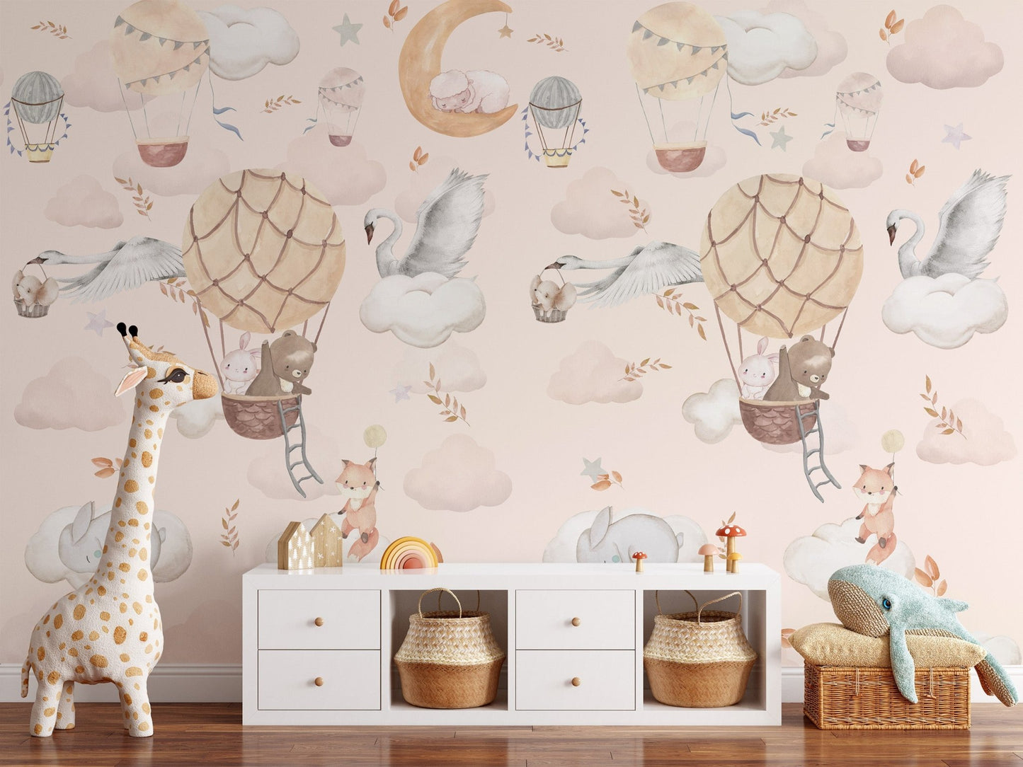 Balloon Adventure Wall Mural - Wallanza