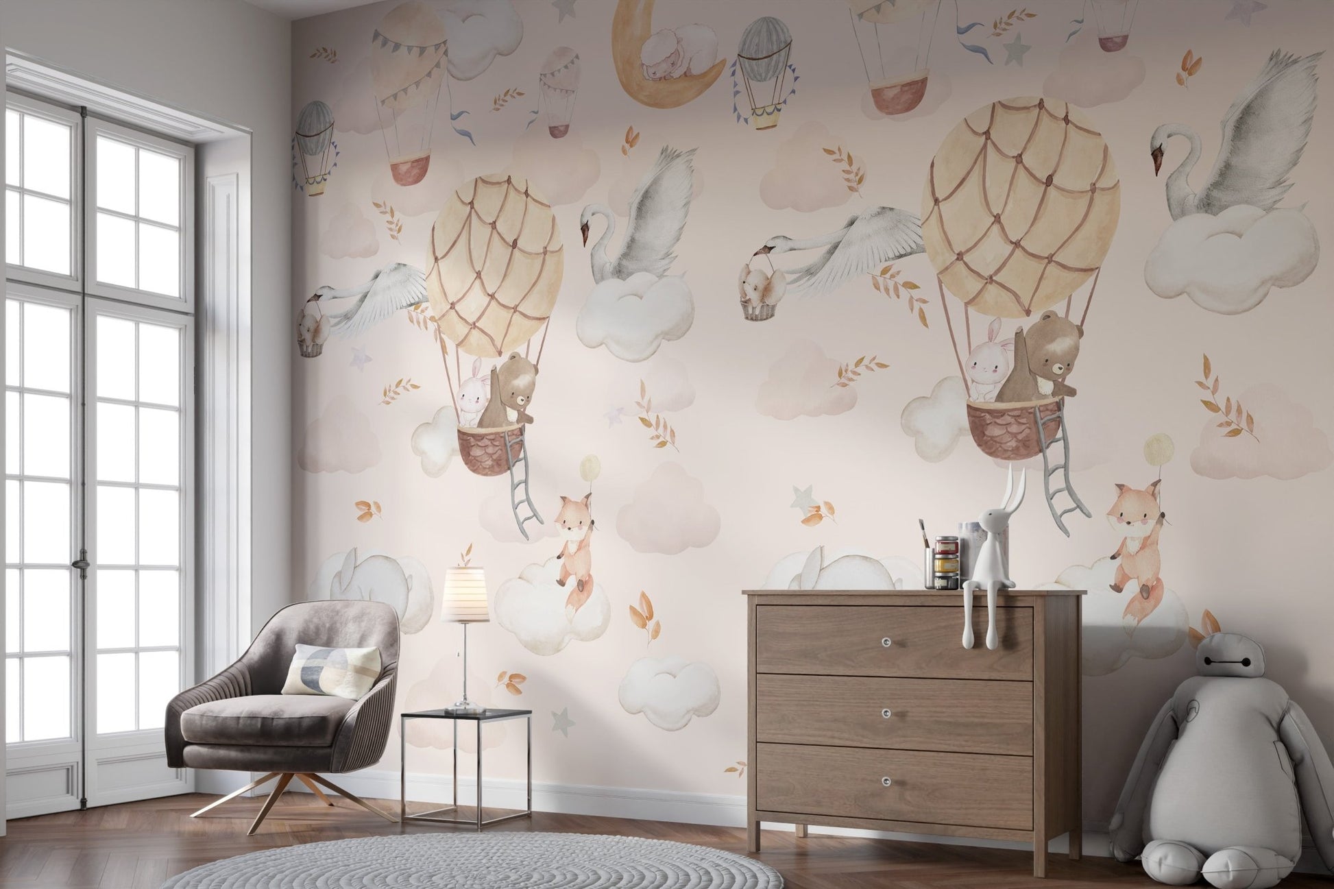 Balloon Adventure Wall Mural - Wallanza