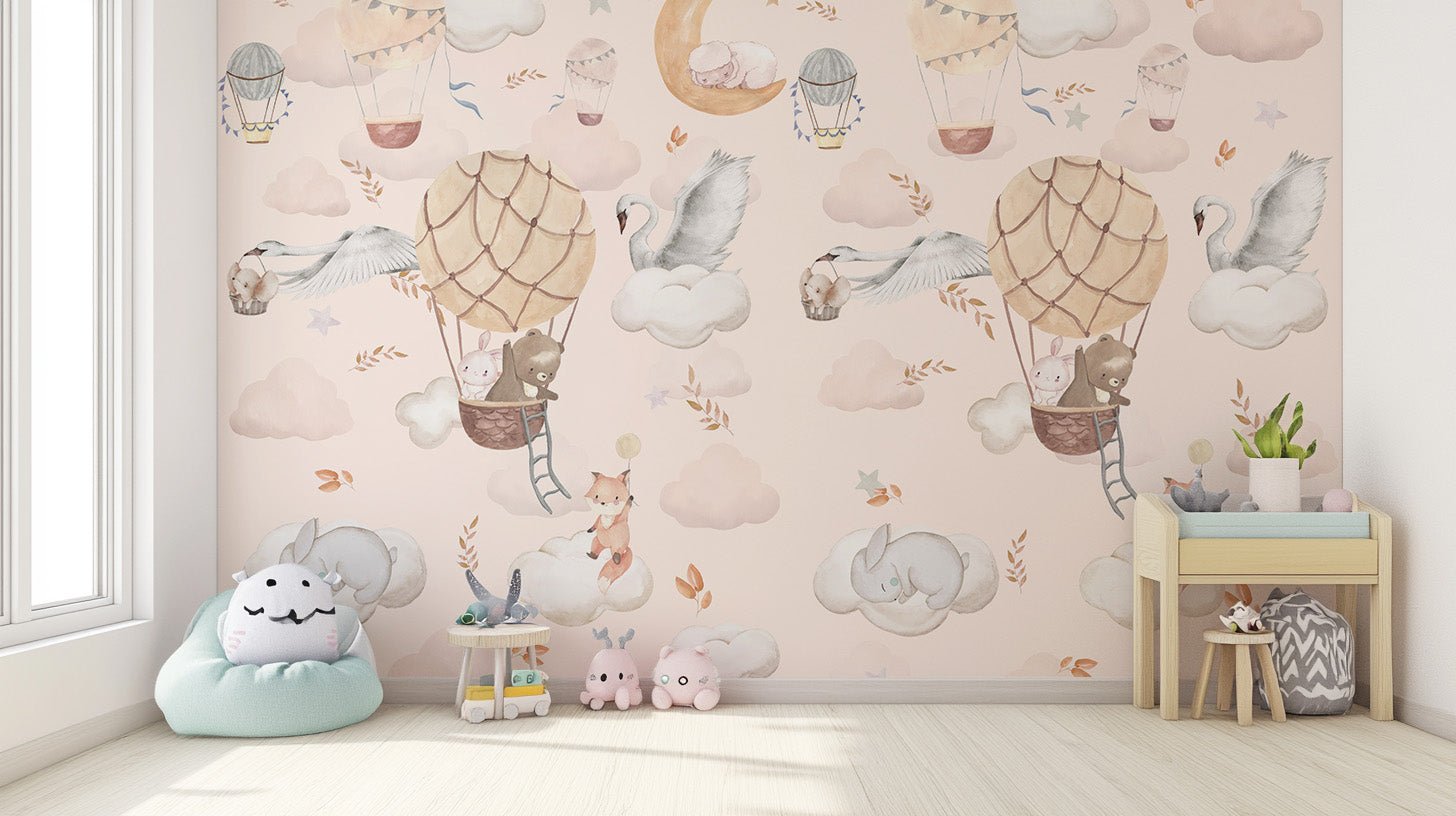Balloon Adventure Wall Mural - Wallanza