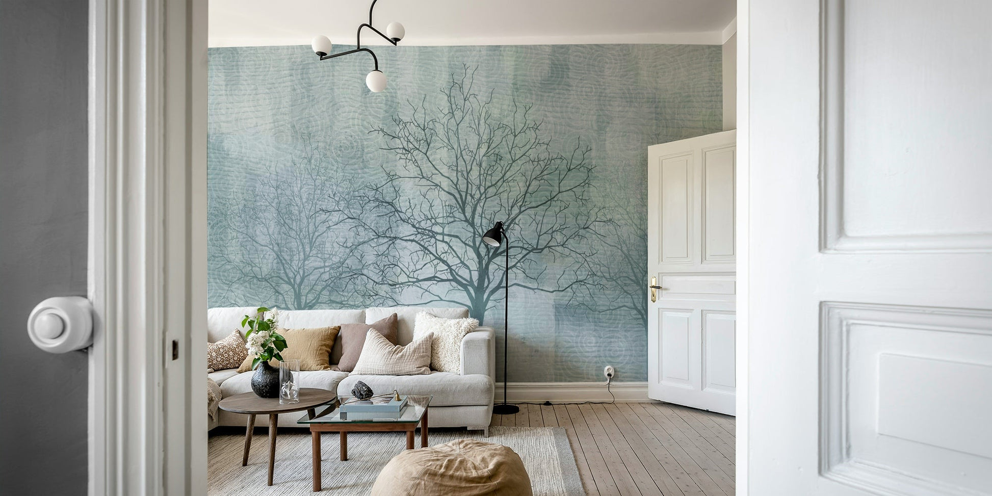 Bare Branches Wall Mural - Wallanza