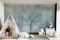 Bare Branches Wall Mural - Wallanza