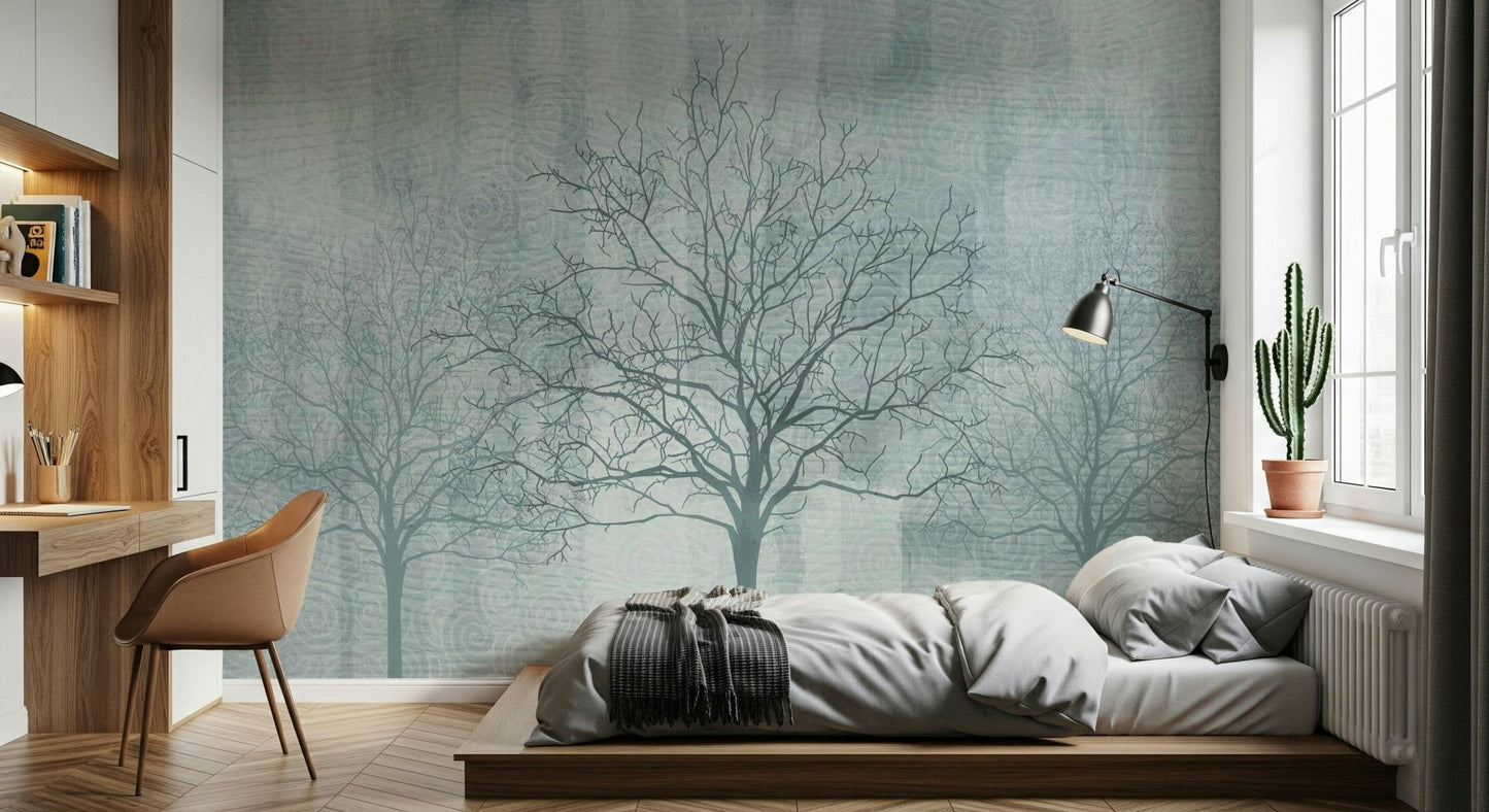 Bare Branches Wall Mural - Wallanza