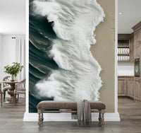 Beach Wave Wall Mural - Wallanza