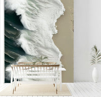 Beach Wave Wall Mural - Wallanza