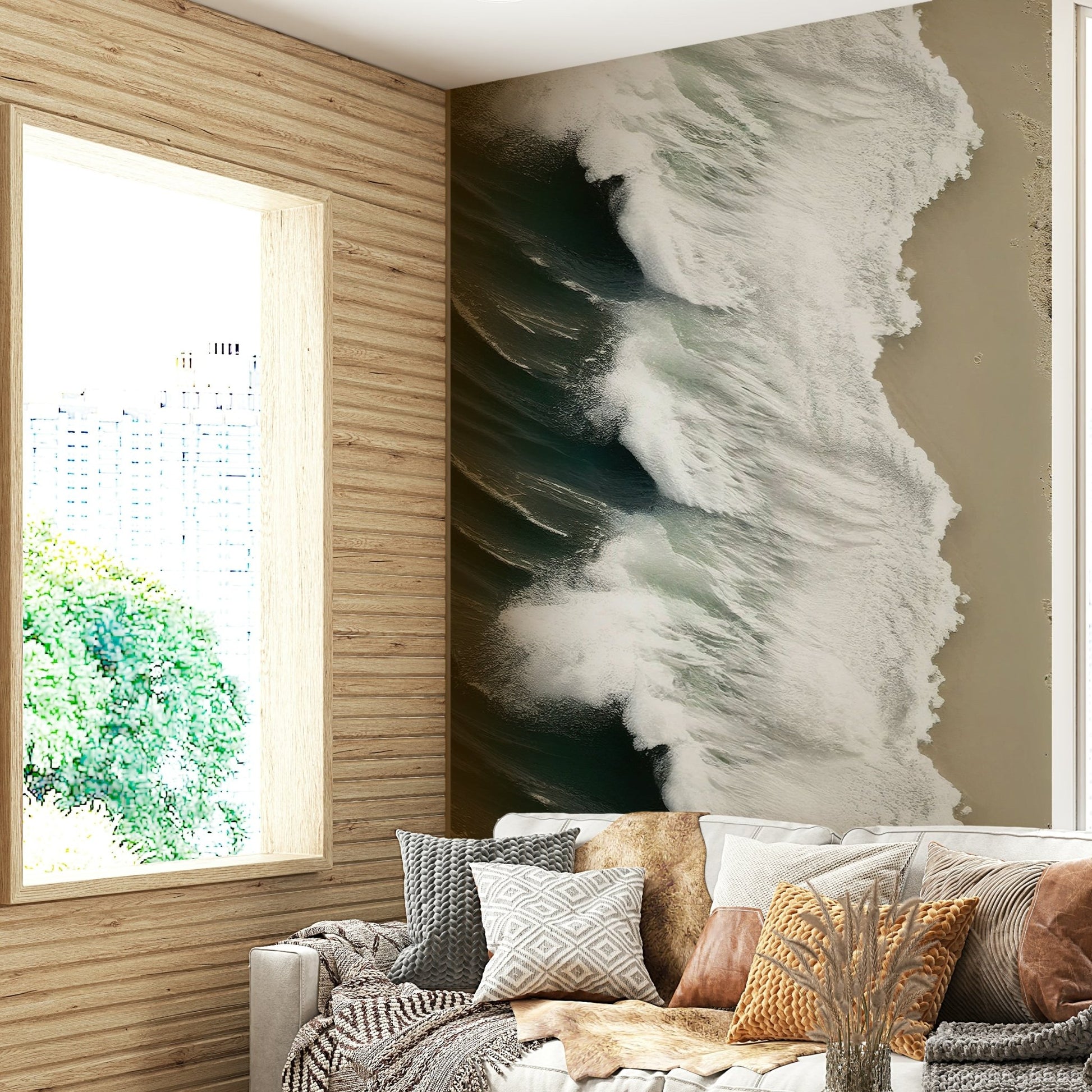 Beach Wave Wall Mural - Wallanza