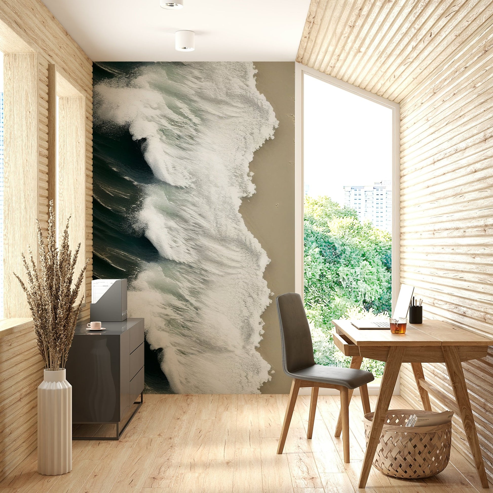Beach Wave Wall Mural - Wallanza