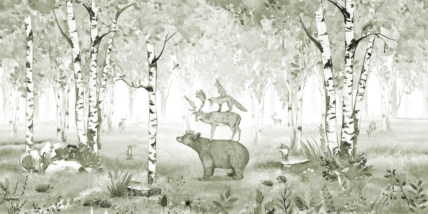 Green Bear King Wallpaper