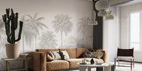 Beige Palm Trees Wall Mural - Wallanza