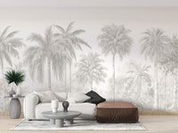 Beige Palm Trees Wall Mural - Wallanza