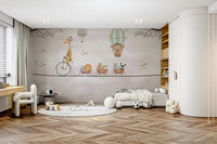 Biking on Sky Wall Mural - Wallanza