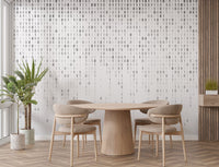 Binary code wall mural with gray digital number pattern design.