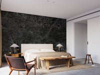 Black Granite Reflections Wallpaper Murals in a contemporary bedroom suite.