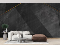 Luxurious black marble mural for walls
