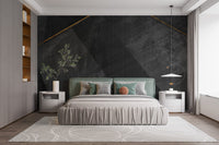 Stylish black marble wallpaper wall art

