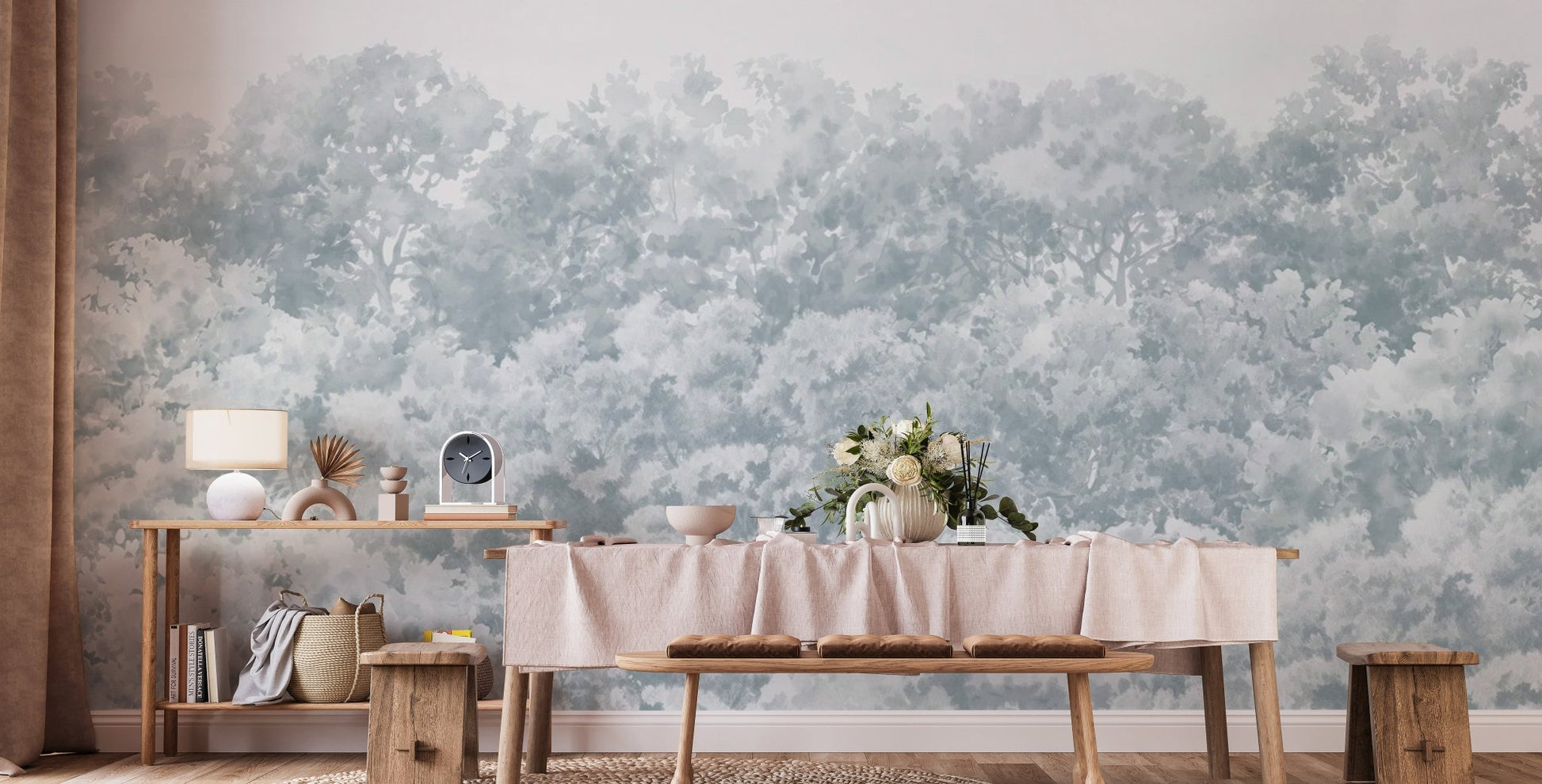 Blue Buttonwood Tree Wallpaper - Wallanza