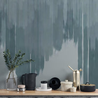 Blue Fade Abstract Wall Mural - Wallanza