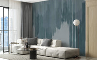 Blue Fade Abstract Wall Mural - Wallanza