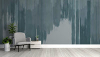 Blue Fade Abstract Wall Mural - Wallanza