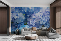 Blue Hydrangea Flower Wallpaper - Wallanza