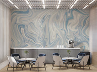 Blue Klint Misty Wall Mural - Wallanza