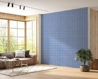 Light blue crosshatch for contemporary wall murals