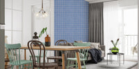Woven linen style checks for wallpaper murals