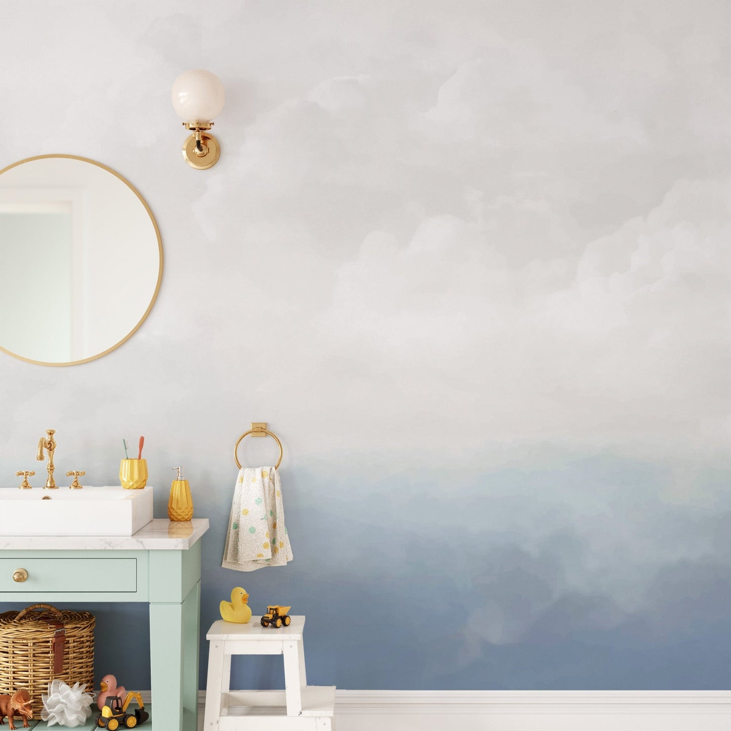 Blue Sky Wallpaper Mural - Wallanza