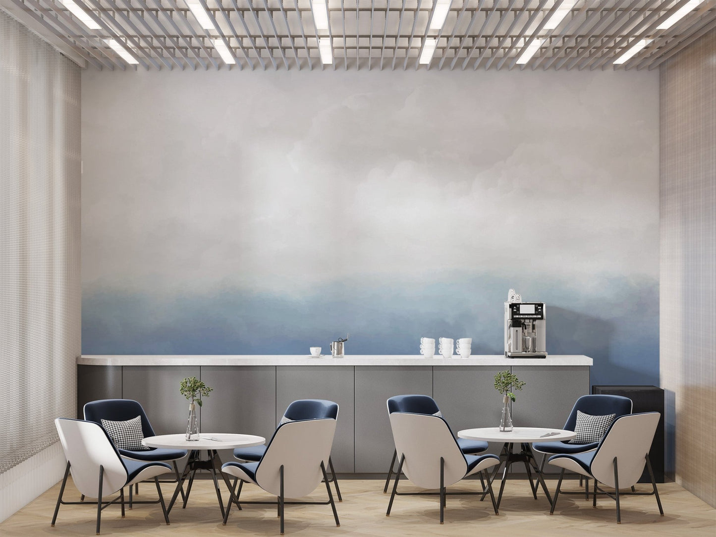 Blue Sky Wallpaper Mural - Wallanza