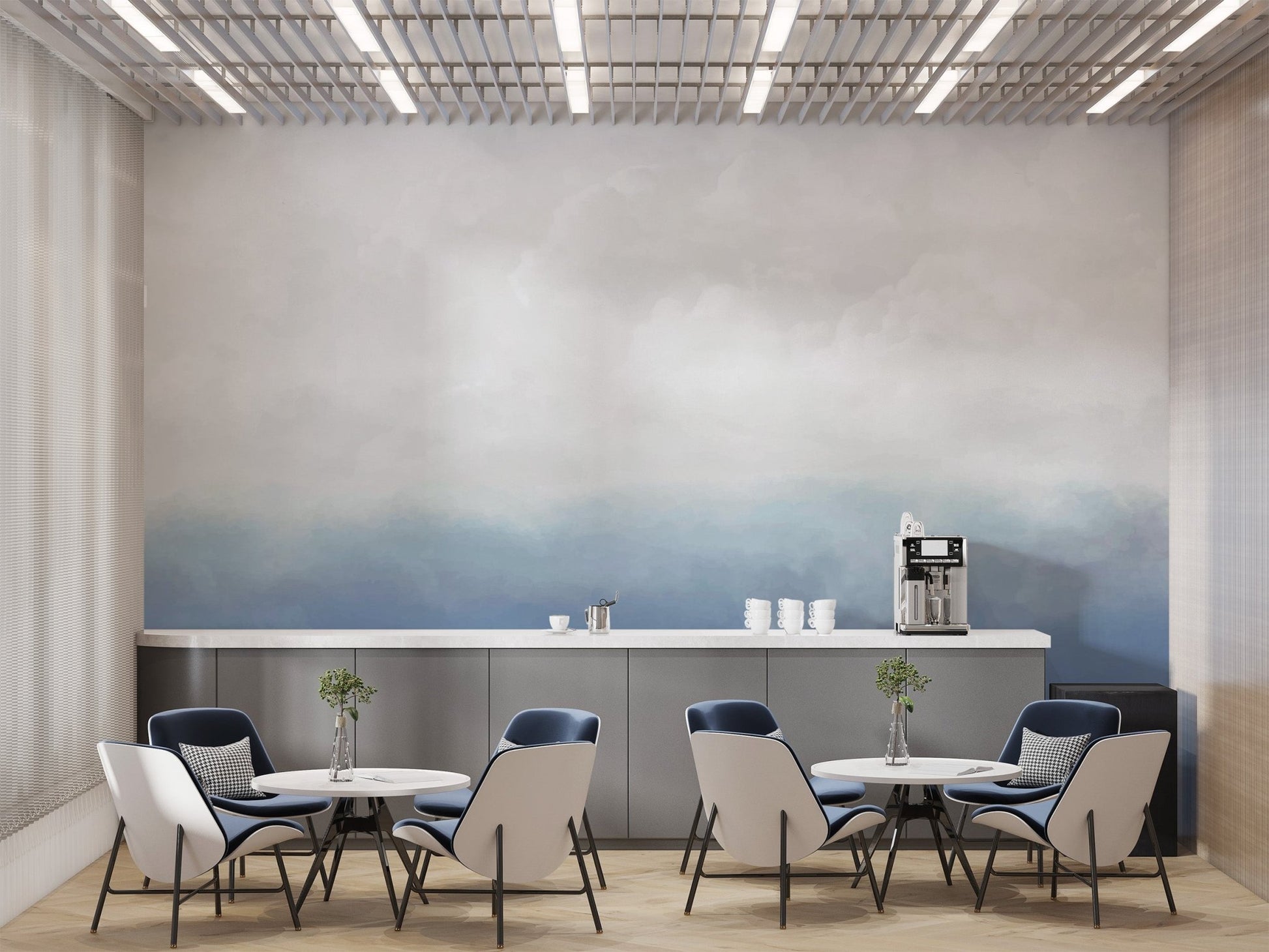 Blue Sky Wallpaper Mural - Wallanza