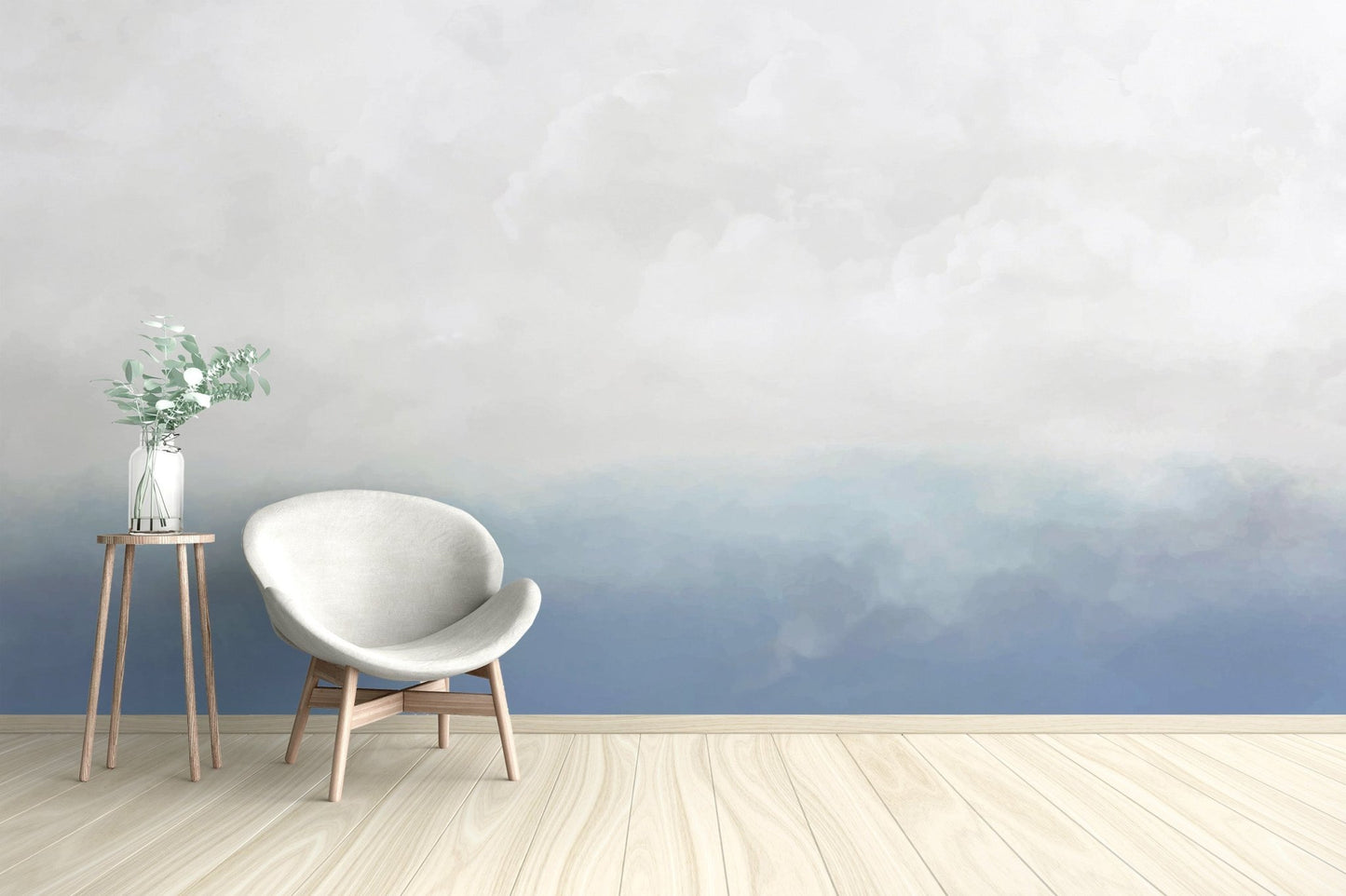 Blue Sky Wallpaper Mural - Wallanza