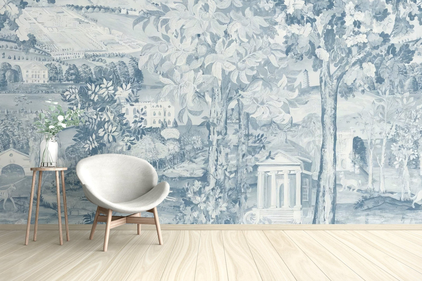 Blue Zoffany Scene Wall Mural - Wallanza