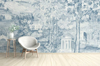 Blue Zoffany Scene Wall Mural - Wallanza
