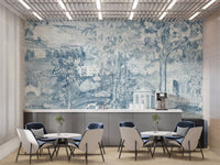 Blue Zoffany Scene Wall Mural - Wallanza