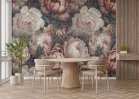 Blush Peony Wallpaper Mural - Wallanza