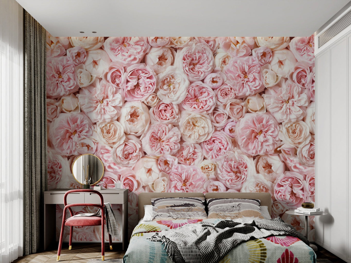 Blush Pink Rose Wallpaper - Wallanza