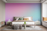 Stylish ombre wall mural with blush tones
