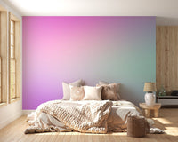 Blush twilight ombre mural for interiors
