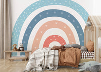 Boho Baby Rainbow Wall Mural - Wallanza