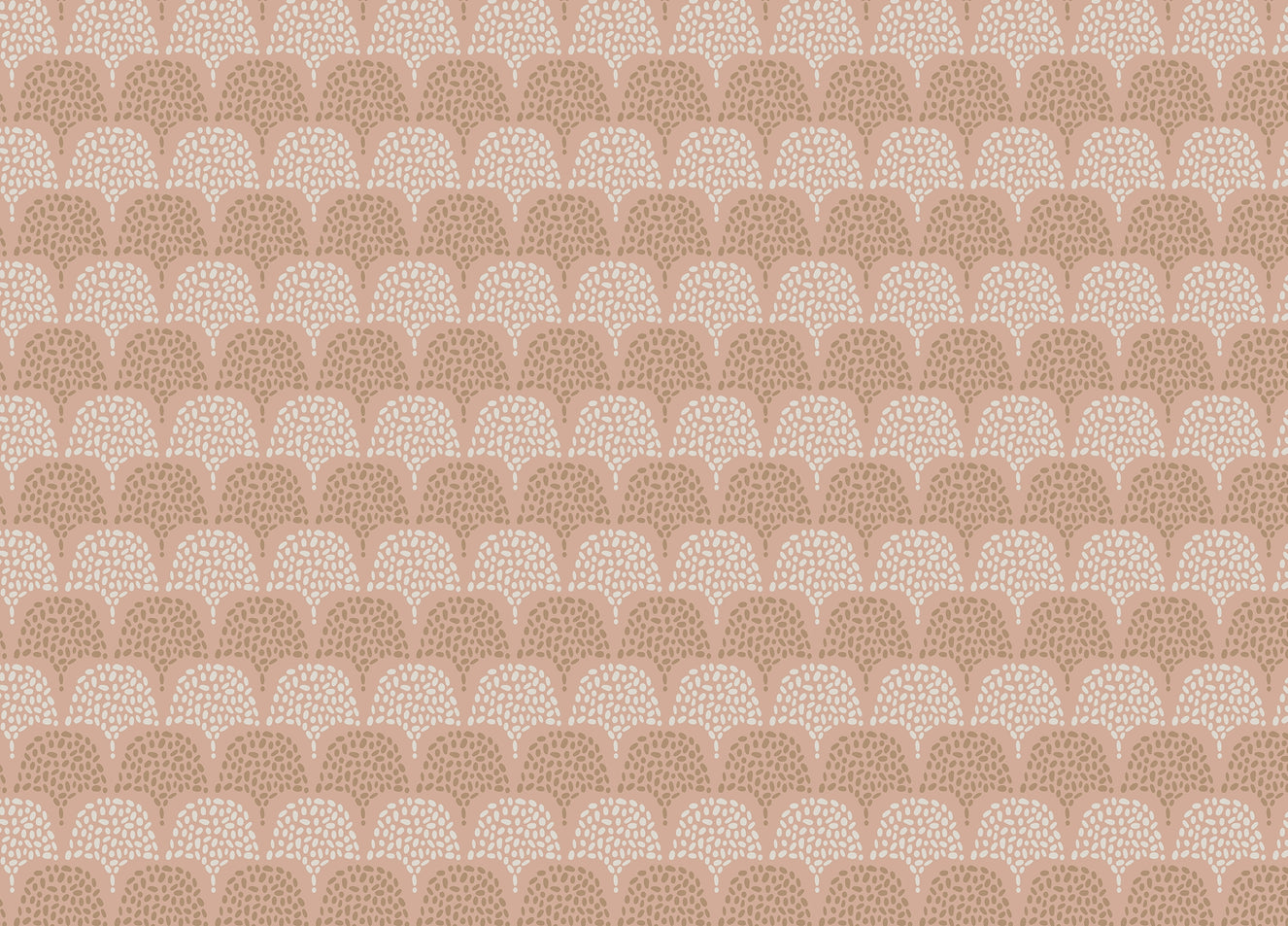 Pink Pastel Color Background Boho Repeat Pattern Wallpaper
