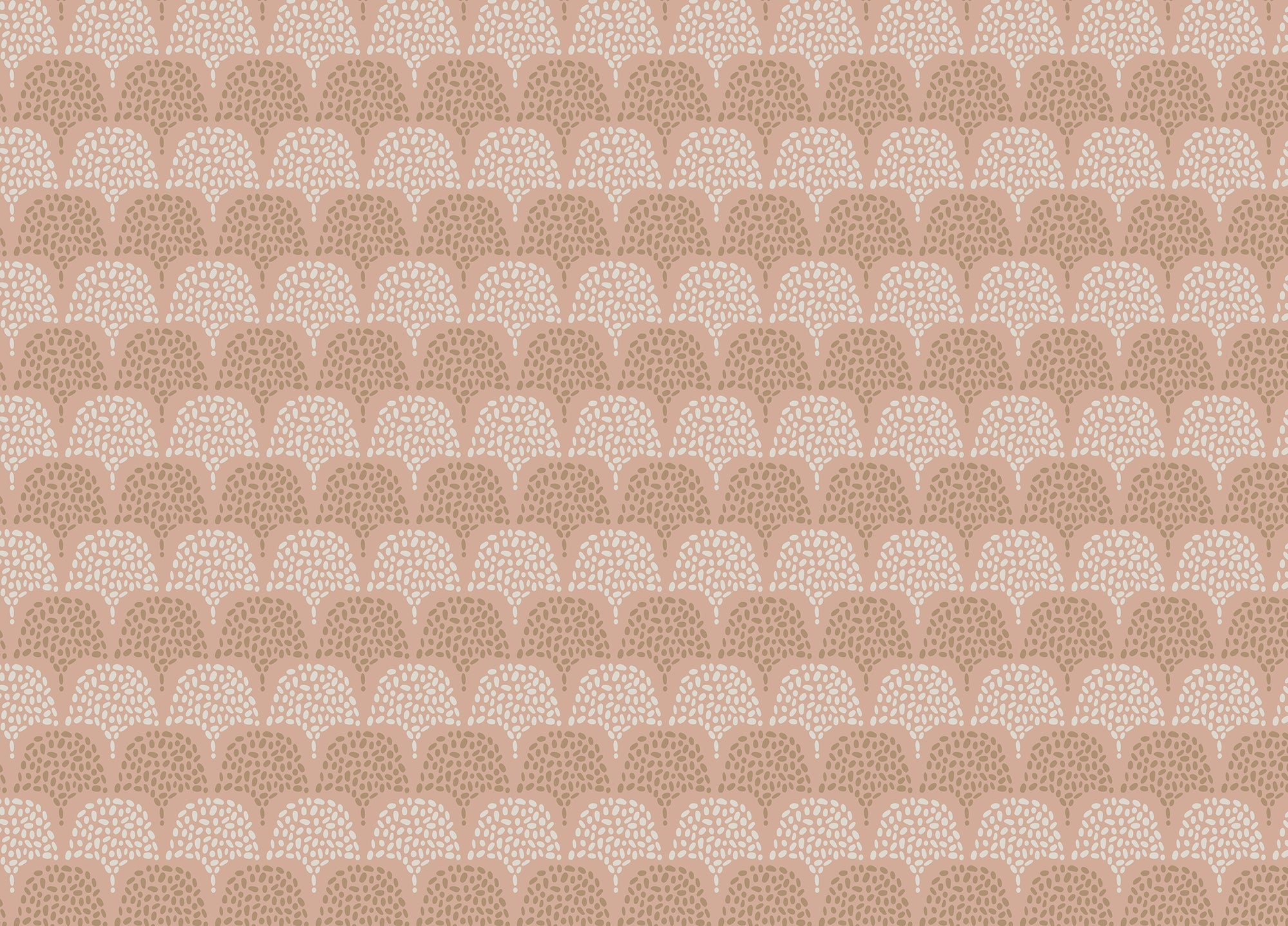 Pink Pastel Color Background Boho Repeat Pattern Wallpaper