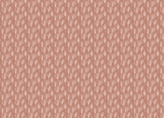 Watercolor Dry Pampas Grass Autumn Pattern Boho Wallpaper
