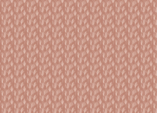 Watercolor Dry Pampas Grass Autumn Pattern Boho Wallpaper