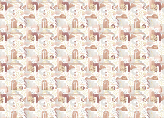 Watercolor Warm Pastel Colors Aesthetic Boho Wallpaper