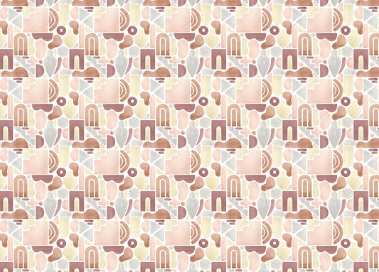 Watercolor Abstract Pastel Colors Boho Peel and Stick Wallpaper